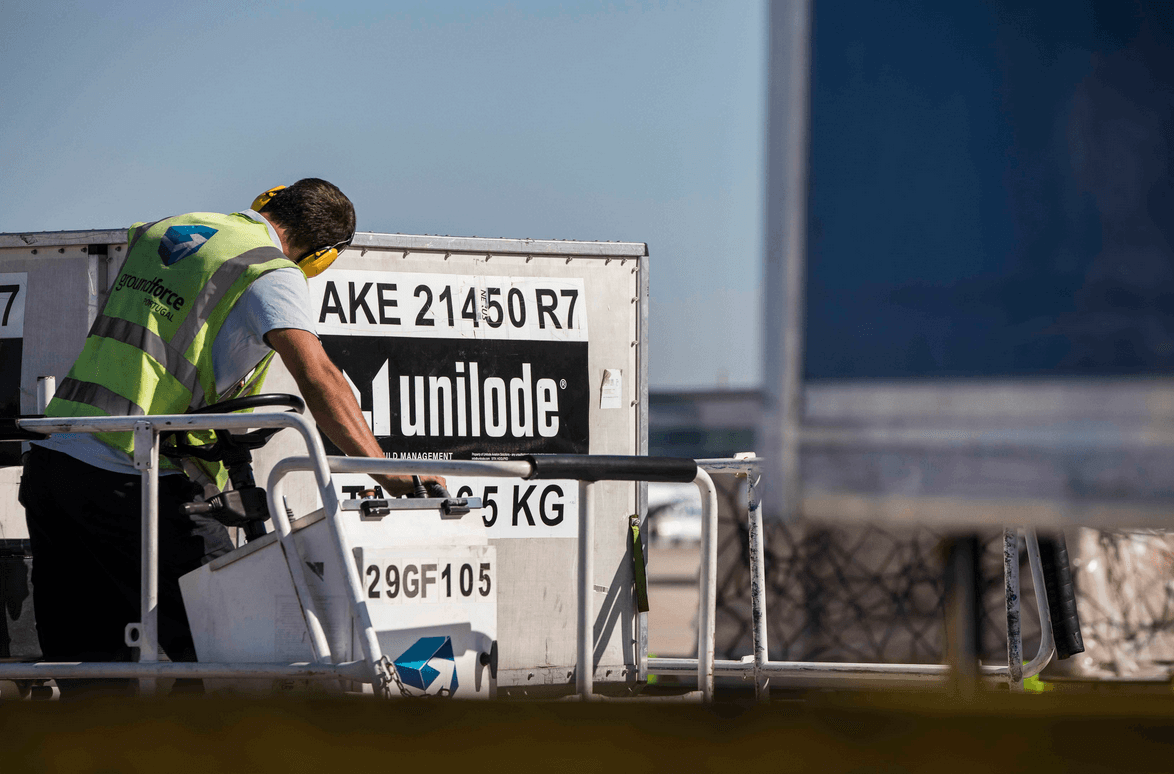 Unilode team at work in a ULD service centre
