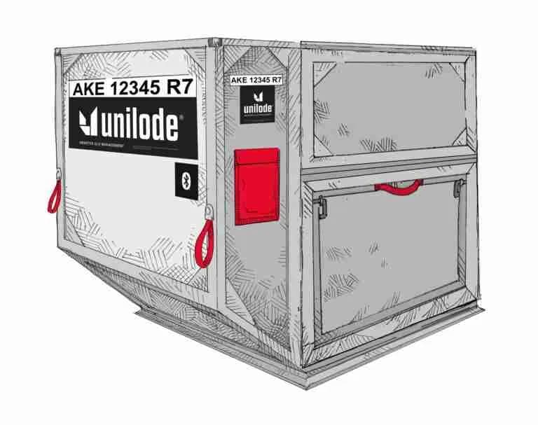Unilode AKE LD-3 container with a solid door