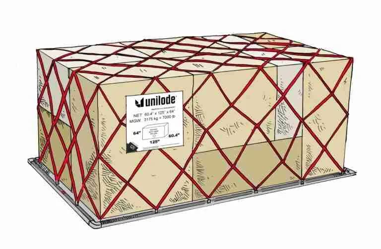 Unilode PLA half pallet with net